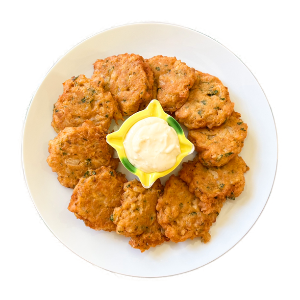 SALTFISH FRITTERS ( V )
