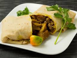 Curry Goat Wrap